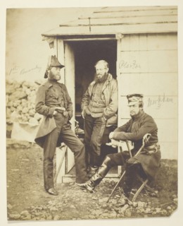 Sir Hy. Fk. Ponsonby (1825-1892) General; Thomas Hook Pearson (1806-1892) General...Crimea, 1854/55. Creator: Roger Fenton.