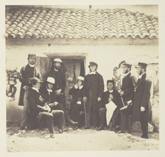 Untitled [Reverend Henry Press and clergy], 1855.  Creator: Roger Fenton.