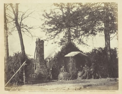 Camp Architecture, Brandy Station, Virginia, January 1864. Creator: Alexander Gardner.