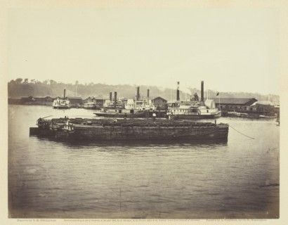 Evacuation of Aquia Creek, June 1863. Creator: Alexander Gardner.