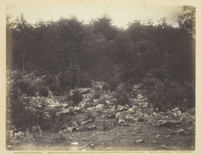 Slaughter Pen, Foot of Round Top, Gettysburg, July 1863. Creator: Alexander Gardner.