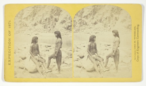 Types of Mojave Indians. This tribe inhabits the region of the lower Colorado, or western..., 1871. Creator: Tim O'Sullivan.