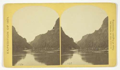 View across Black Cañon. The grand walls in perspective, 1871. Creator: Tim O'Sullivan.