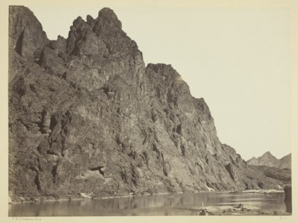 Bluff Opposite Big Horn Camp, Black Cañon, Colorado River, 1871. Creator: Tim O'Sullivan.