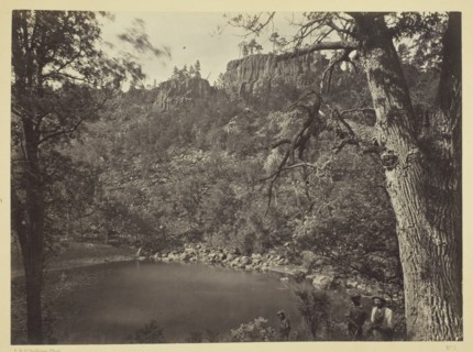 View on Apache Lake, Sierra Blanca Range, Arizona, 1873. Creator: Tim O'Sullivan.