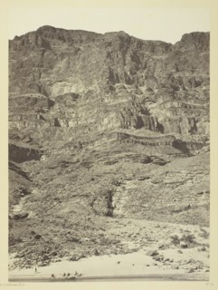 Wall in the Grand Cañon, Colorado River, 1871. Creator: Tim O'Sullivan.