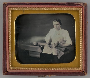 Untitled (Portrait of a Cobbler), 1853. Creator: Unknown.