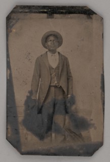 Untitled (Portrait of a Standing Man), 1860s. Creator: Unknown.