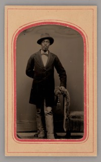 Untitled (Portrait of a Standing Man), 1875. Creator: Unknown.