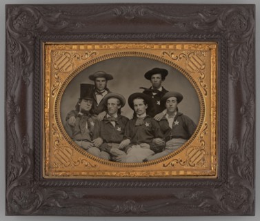 Untitled (Portrait of Six Men), 1870. Creator: Unknown.