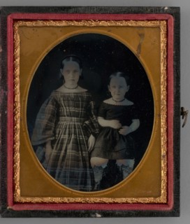 Untitled (Portrait of Two Girls), 1865. Creator: Unknown.