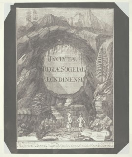 Copy of the Title Page for "Inclytae Regiae Societati Londinensi", c. 1840. Creator: William Henry Fox Talbot.