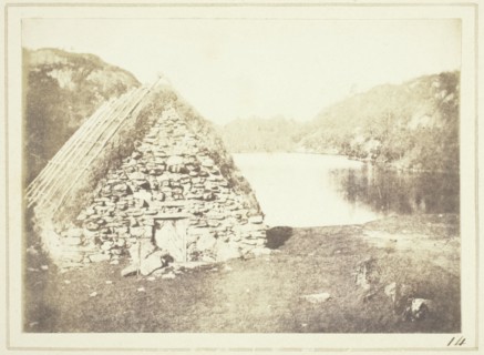 Highland Hut on the Banks of Loch Katrine, 1844. Creator: William Henry Fox Talbot.
