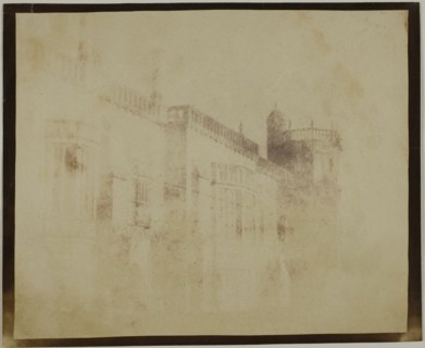 Lacock Abbey, South Front Towards Sharington's Tower, March 17, 1840. Creator: William Henry Fox Talbot.