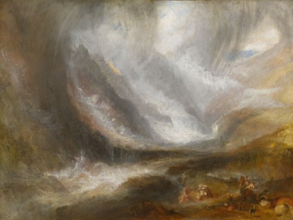 Valley of Aosta: Snowstorm, Avalanche, and Thunderstorm, 1836/37. Creator: JMW Turner.