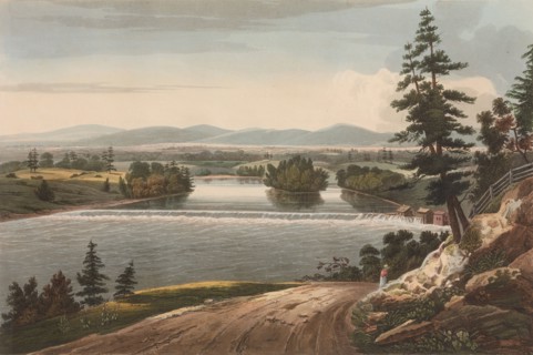View Near Sandy Hill (No. 7 of The Hudson River Portfolio), 1822-23. Creator: John Hill.