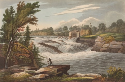 Baker's Falls (No. 8 of The Hudson River Portfolio), 1823-24. Creator: John Hill.