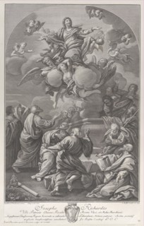 The Assumption of the Virgin, who rises from the tomb surrounded by Apostles, 1778. Creator: Giovanni Battista Cecchi.