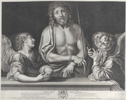 Ecce Homo with three angels, 1634-86. Creator: Gilles Rousselet.