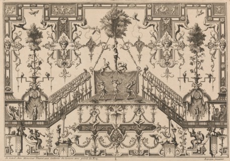 Ornament Designs Invented by J. Berain, 1711 or after. Creator: Jean Berain.