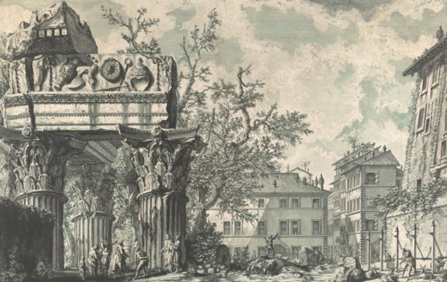 Veduta del Tempio di Giove Tonante, 1740s-60s. Creator: Giovanni Battista Piranesi.