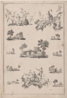 Chinoiserie Ornaments, ca. 1770. Creator: Jean-Baptiste Pillement.
