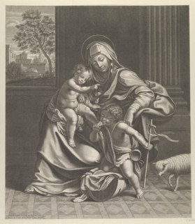 The Virgin seated with the infant Christ on her lap..., ca. 1650-1704. Creator: Guillaume Vallet.