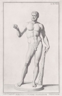 Statue of Hercules, 1734. Creator: Marc'Antonio Corsi.
