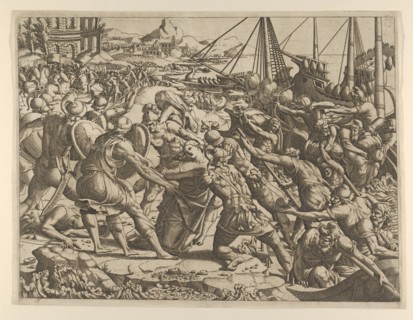 The Abduction of Helen, 1535-55. Creator: Jean Mignon.