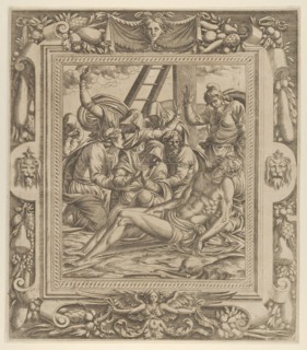 The Lamentation over Christ, 1535-55. Creator: Jean Mignon.