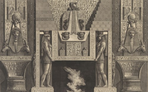 Chimneypiece in the Egyptian style..., 1769. Creator: Giovanni Battista Piranesi.