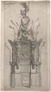 Catafalque, 1626-80. Creator: Giovanni Francesco Grimaldi.