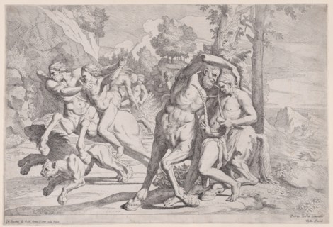 The education of Achilles, 1650-55. Creator: Giovanni Cesare Testa.