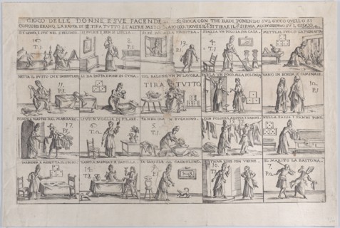 Gioco Delle Donne, E Sue Facende (Game of Wives, And Their Chores), 1654-1718. Creator: Giuseppe Maria Mitelli.