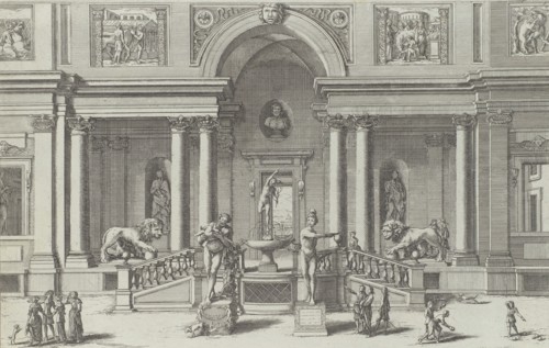 Fountain of Mercury in the garden of the Villa Medici..., 1691 or after. Creator: Giovanni Francesco Venturini.