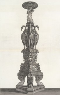 Antique marble candleholder, 1778-80. Creators: Giovanni Battista Piranesi, Francesco Piranesi.
