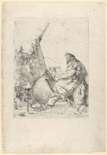 The Philosopher, from the Scherzi, ca. 1740. Creator: Giovanni Battista Tiepolo.