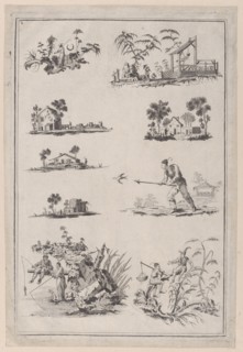 Chinoiserie Ornaments, ca. 1760-85. Creator: Jean-Baptiste Pillement.
