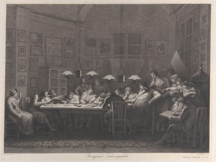 Rosaspina's drawing academy, 1811. Creator: Giulio Tomba.