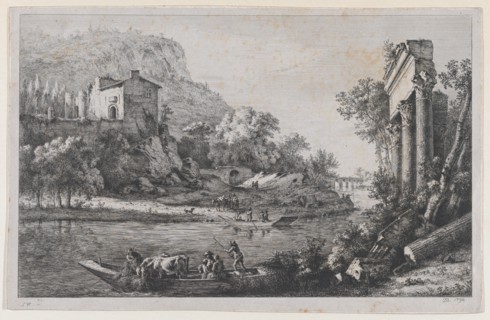 River Crossing, 1796. Creator: Jean-Jacques de Boissieu.