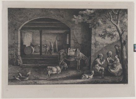 Interior of a Farm at Saint-Jean-de-Touslas, 1793. Creator: Jean-Jacques de Boissieu.