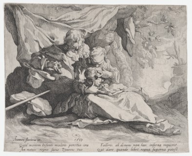 The Rest on the Flight into Egypt, 1593. Creator: Gerrit Pietersz Sweelink.