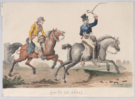Route de Poste, 1817. Creator: Philibert Louis Debucourt.