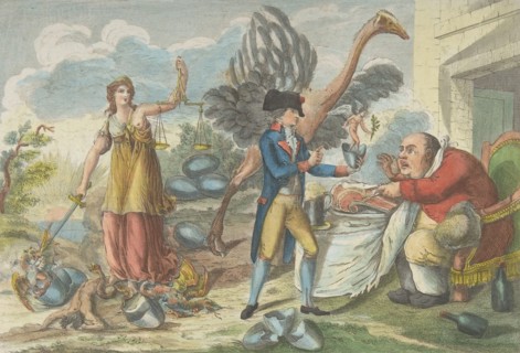The Ninth of Thermidor, or the English Surprise..., 1795. Creator: Jean Baptiste Marie Louvion.