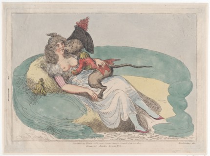 General Jacko & his Rib, January 20, 1800. Creator: John Cawse.
