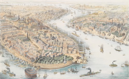 New-York (From the Southwest), ca. 1852. Creator: K. Th. Westermann.