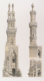 70. Mosquées Naçeriyeh et El Bordéni, au Kaire, 1843. Creator: Fichot.