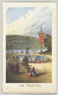 The Fountain, from the series, Views in Central Park, New York, Part 3, 1864. Creator: Louis Prang.