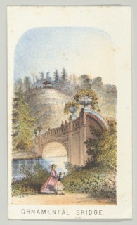 Ornamental Bridge, from the series, Views in Central Park, New York, Part 2, 1864. Creator: Louis Prang.