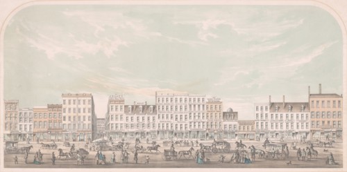 Broadway, New-York from Canal to Grand Street, West Side, 1856. Creator: Julius Bien.